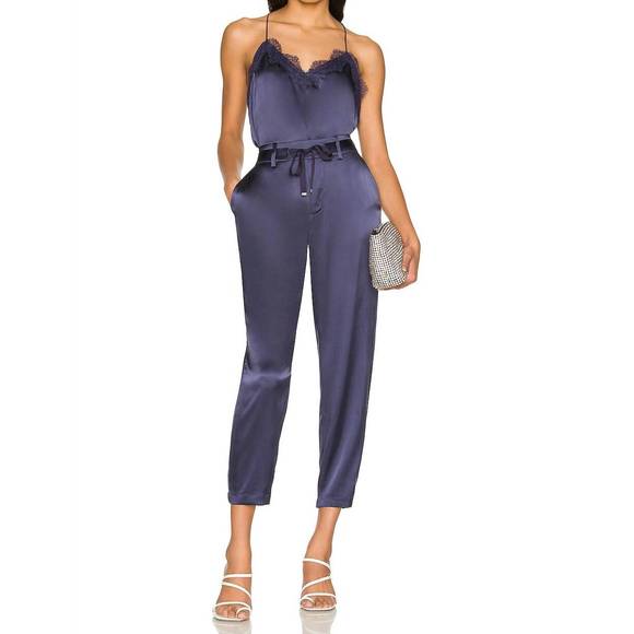 NEW CAMI NYC racer charmeuse cami in moonlit - Picture 3 of 4